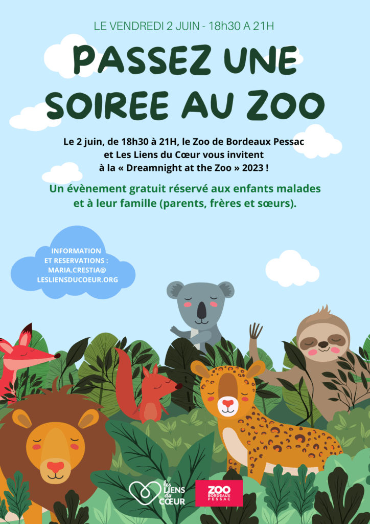 flyer nuit au zoo 2023