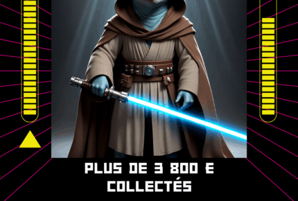 publication instagram disney r2 d2 style classique star wars en noir magenta et jaune 3